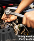 Close-up of neoprene anti vibration spacers used in automotive setting for reducing vibration and noise.