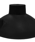 3 Inch Diameter Heavy Duty Neoprene Suction Cup With Brass Insert And Female Thread One Quarter Inch 20 TPI, side view