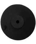 Top view of 3 Inch Diameter Heavy Duty Neoprene Suction Cup With Brass Insert And Female Thread One Quarter Inch 20 TPI for secure anchoring.