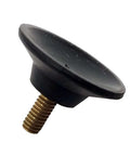 One Inch Diameter Heavy Duty Neoprene Threaded Suction Cup with Brass Three Eighths Inch Long Eight Thirty Two Male Thread