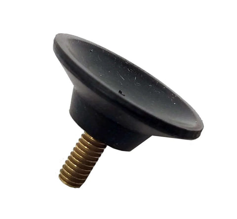 One Inch Diameter Heavy Duty Neoprene Threaded Suction Cup with Brass Three Eighths Inch Long Eight Thirty Two Male Thread