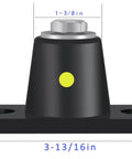 Neoprene floor mount vibration isolator with a 300-600 lb capacity delivers smooth, quieter operation through 0.25-0.5 in deflection