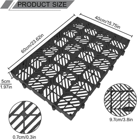 Plastic Pallet Safety Storage Nestable Grid Pads Two Pack HDPE Non Slip Platform For Warehouse Supermarket Pet Supplies