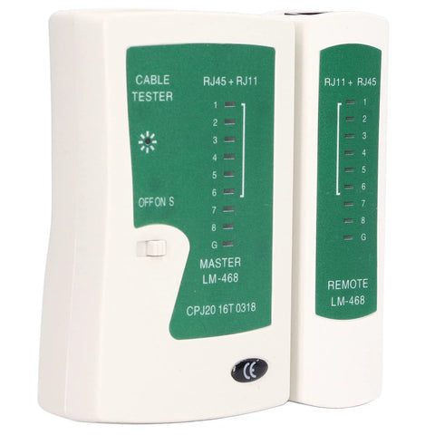 Network Cable Tool Set including RJ45 RJ11 tester from the Wire Stripper Pliers Repair Maintenance Kit for cable maintenance.