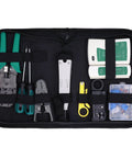 Open Network Cable Tool Set, Wire Stripper Pliers Repair Maintenance Kit with wire cutter, tester, and accessories