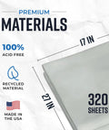 Newsprint Packing Paper Sheets For Moving 10 Lb 320 Sheets 27 By 17 Made In USA For Wrapping Dishes And Fragile Items