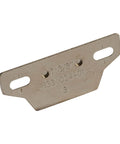 ✝️ 1-Pack 1-3/8"" + Overlay Face Mounting Plate 133.024 for Compact 33 110° Hinge Nickel Finish, side view of plate