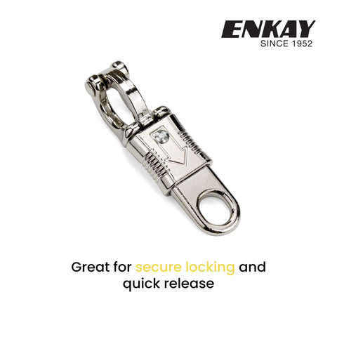 Nickel Plated Panic Snap 4 Inch With Quick Release And Secure Lock For Horse Tack Whips And Accessories Emergency Release
