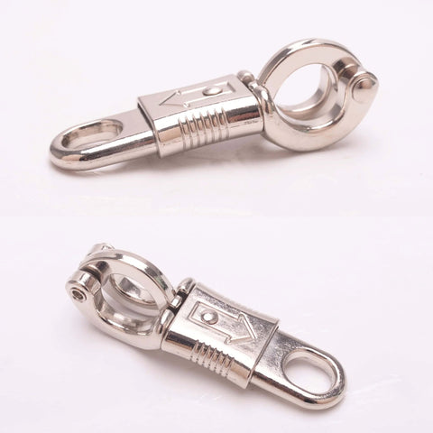 Nickel Plated Quick Release Panic Snap 3 Pack for Paracord and Rope Applications with rust resistance
