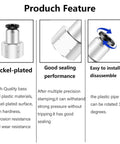 Product features of 1/4 Inch Air Tube Fittings Set Pro Grade Featuring 1/8 NPT Female Push To Connect Quick Connect Air Hose Fittings