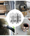 Nickel Plated Copper Cable Gland With One Inch NPT Thread Waterproof And Adjustable Protector For 18 To 25 Millimeter Cables