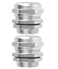 Nickel Plated Copper Cable Gland With One Inch NPT Thread Waterproof And Adjustable Protector For 18 To 25 Millimeter Cables
