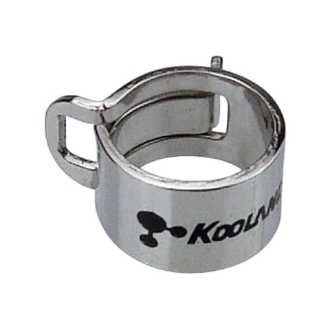 Ten Pack 10mm Outer Diameter Hose Spring Clamp Set Reusable Constant Tension Clamps For Connecting 10 Millimeter Tubing To Koolance Barbed Fittings Nickel Plated Steel Ideal For PC Water Cooling And Koolance System Upgrades close-up