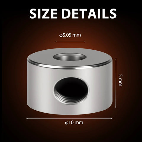 Set of Twelve Nickel Plated Shaft Collars with Hex Keys delivers secure clamping, precise shaft alignment, 5.05mm bore size detail