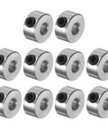10pcs Set Screw Collars 3.05mm Bore Shaft Collars, 8mm OD, 4mm Width, Landing Gear Stopper Wheel Collar arranged in rows