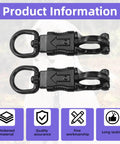 Set Of Five Nickel Plated 360 Degree Rotating Quick Release Clips For Outdoor Gear Heavy Duty Metal Snaps Ideal For Climbing