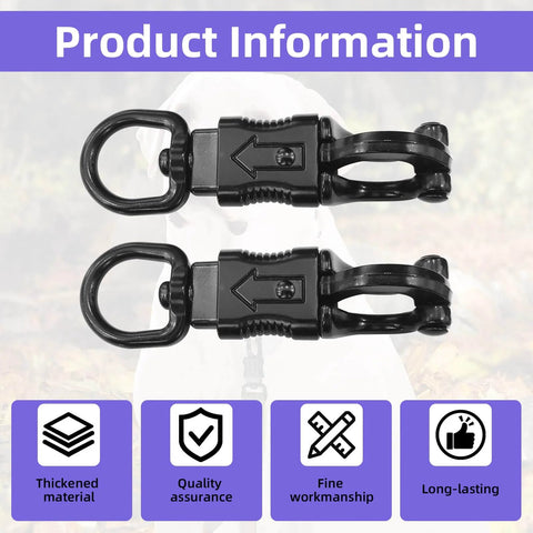 Set Of Five Nickel Plated 360 Degree Rotating Quick Release Clips For Outdoor Gear Heavy Duty Metal Snaps Ideal For Climbing