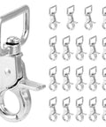 Swivel Snap Hooks 360 Degree Rotation Heavy Duty Trigger Snaps Nickel Plated For Leashes And Tacks 20 Pack
