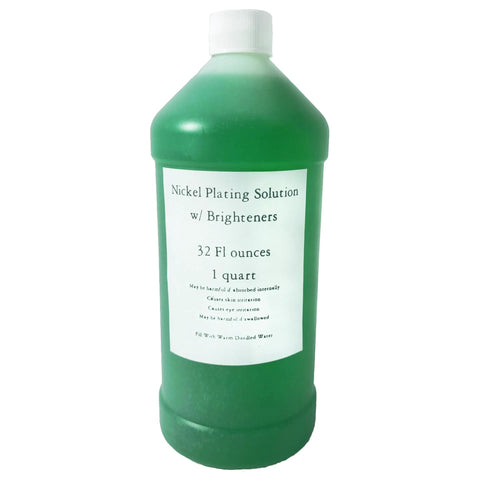 Nickel Plating Kit With 1 Quart Solution Including Anode Brighteners And Power Supply For Replating Brush Electroplating Ideal For Jewelers Gunsmiths And Mechanics
