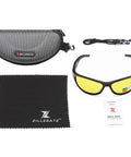 Night Vision Driving Glasses With Anti Glare Yellow Polarized Lenses with TR90 frames, case, and cleaning cloth