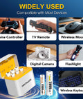 AA And AAA NiMH 2800mAh Rechargeable Batteries with 8 Slot Type C Charger and various compatible devices