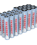 Rechargeable NiMH AA And AAA Batteries Kit 12 AA 2500mAh 12 AAA 1000mAh arranged in rows