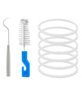 Six Pack 3.22 Inch Blender Gasket Replacement Set White O Ring For Ninja Blenders with cleaning tools