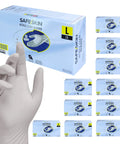Nitrile Exam Gloves Powder Free 3.5 Mil Large Medical Dental Food Prep Case 2000 box with glove and packaging