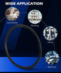 Nitrile O-ring for 826 Piece Nitrile Rubber O Ring Set In 32 SAE And Metric Sizes For Automotive And Plumbing Repairs All In One Universal Kit
