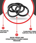 400 Piece O Ring Kit With 25 Sizes For Automotive, Plumbing, And General Repairs, Nitrile Rubber Seals Close-Up Image