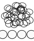 50 Pcs Nitrile Rubber O Rings NBR 1 Inch Internal Diameter 1-1/8 Inch Outer Diameter 1/16 Inch Width 70 Durometer Black Sealing Gaskets For Automotive Machinery Plumbing Sealing Repair Oil Resistance And Long Life