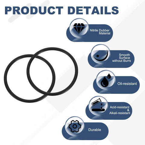 50 Pcs Nitrile Rubber O Rings NBR 1 Inch Internal Diameter 1-1/8 Inch Outer Diameter 1/16 Inch Width 70 Durometer Black Sealing Gaskets