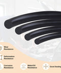 O Ring Kit 1050 Pcs With 21 Sizes Nitrile Rubber Seals for car, plumbing, water, gas, and air sealing. Heat and oil resistant.