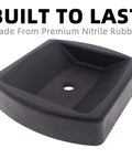 Heavy Duty Dual Wheel Trailer Jack Dock with reinforced nitrile rubber cushion, single unit, front view