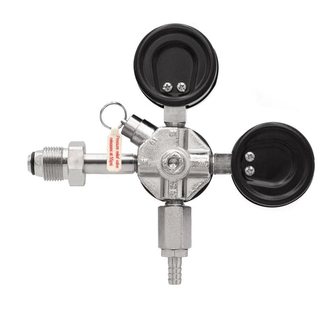 Commercial Grade Nitrogen Gas Regulator With Double Gauges For Kegerators, Ideal For Dispensing Stout, Nitro Cold Brew Coffee, And Wine