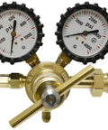 Premium Nitrogen Regulator With 0 to 800 PSI Delivery For Industrial Gas Use featuring two 2-inch gauges and protective boots