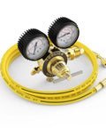 Nitrogen Regulator With Six Foot Seven Inch Hose For TIG MIG Welding CGA580 Inlet Connection Low Pressure Gauge 0 To 600 PSI