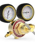 Nitrogen Regulator With Hose For HVAC Purging And Inertization, Adjustable 0 To 600 PSI Low Pressure And 0 To 4000 PSI High Pressure