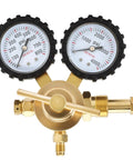 Nitrogen Regulator With 0 To 800 PSI Delivery Pressure And Dual Gauges, CGA580 Inlet, One Quarter Inch Male Flare Outlet, Forged Brass