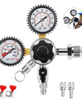 Nitrogen Regulator For Keg And Kegerator With Dual Gauges CGA 580 0 To 100 PSI Output And 0 To 3500 PSI Input Pro Grade Home Brewing