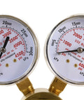Nitrogen And Inert Gas High Pressure Regulator With 0-1400 PSI Output, showing dual pressure gauges, brass construction, CGA 580 connection