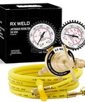 Nitrogen Regulator For Welding With 0 To 600 Psi Max, Adjustable Output 0 To 450 Psi, CGA580 Inlet, Includes Five Foot Hose