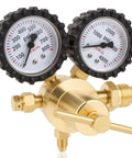Nitrogen Regulator For HVAC Purging And Leak Testing 0 To 800 PSI Output With CGA580 Inlet And One Quarter Inch Flare Outlet