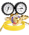 Beefed Up Nitrogen Regulator For Welding And Fabrication With 0 To 4000 PSI Input And 0 To 600 PSI Output, CGA580 Inlet, Yellow Hose