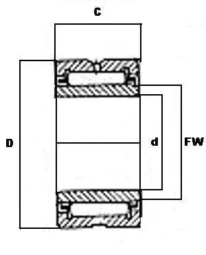 NKJ32/20A Needle Roller Bearing With Inner Ring 32x47x20 - VXB Ball Bearings