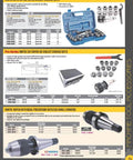 Catalog page showing NMTB tooling, collet chuck sets, and precision keyless drill chucks with specifications and images.