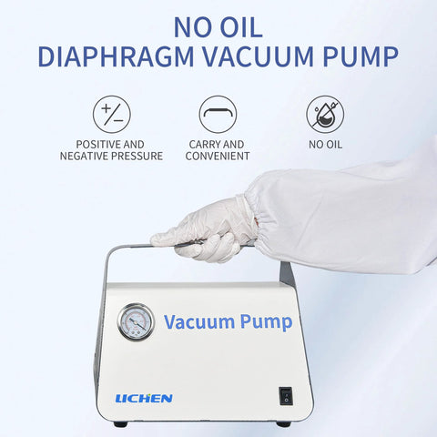 Oil Free Diaphragm Vacuum Pump For Liquid Filtration With 15 L Per Minute Flow Rate Dual Pressure Modes Portable Hose Kit For Lab Use