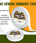 Sticky Double Sided Fabric Tape For Clothes And Leather Quick Hemming And Alterations No Sew Or Ironing Needed Press On Tape