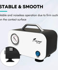 Powerful 10 Liters Per Minute Portable Lab Vacuum Pump Oil Free Diaphragm Filtration System with rubber tube by Lab Fish