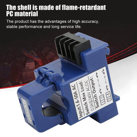 Non Contact AC Current Switch Transducer With NO And NC Contacts, Isolation Induction Switch, 1.6 to 50 Amp Range